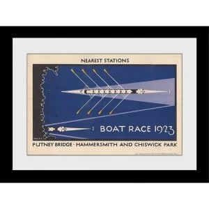 Transport For London Boat Race 60 x 80 Framed Collector Print