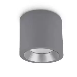 LED Large Outdoor Surface Mounted Spotlight Grey IP65