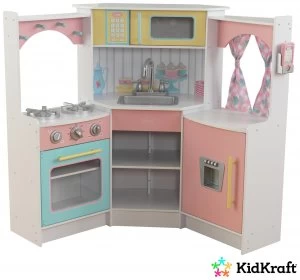 KidKraft Deluxe Corner Wooden Play Kitchen