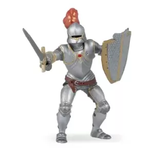Papo Fantasy World Knight in Armour with Red Feather Toy Figure, 3...