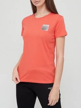 Armani Exchange Logo T-Shirt Red Size M Women