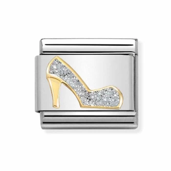 Nomination CLASSIC Gold Glitter High Heel Shoe Charm 030220/04 *
