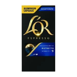 LOr Nespresso Decaff Ristretto Capsule Pack of 10 4028615