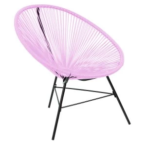 Charles Bentley Retro Lounge Chair - Pastel Lilac