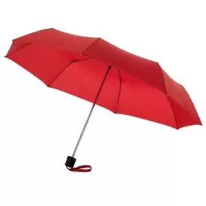 Bullet 21.5" Ida 3-Section Umbrella (Pack of 2) (24 x 97 cm) (Red)