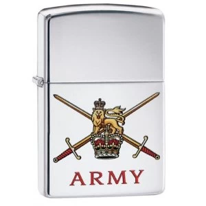 Zippo British Army Official Crest High Polish Chrome Finish Windproof Lighter