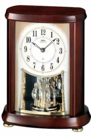 Seiko Clocks Emblem Wooden Mantel Clock AHW566B
