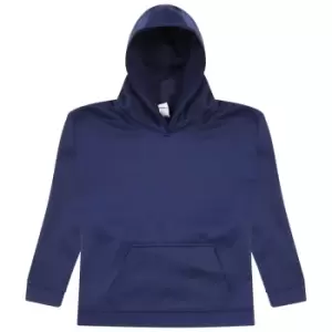 AWDis Just Hoods Kids Sports Polyester Hoodie (7-8 Years) (Oxford Navy)