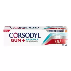 Corsodyl Gum Breath and Sensitivity Whitening Toothpaste 75ml - wilko