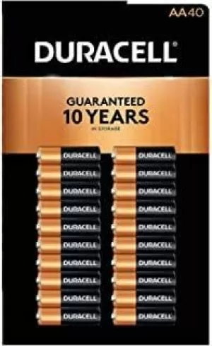 Duracell AA Alkaline Batteries Pack of 40 AADURB40T