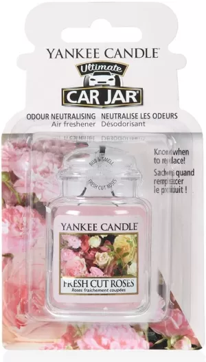 Fresh Cut Roses (Pack Of 6) Yankee Candle Ultimate Car Jar Air Freshener