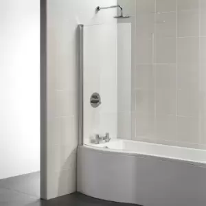 Ideal Standard - Tempo Arc Curved Hinged Bath Screen 1400mm h x 820mm w - 5mm Glass