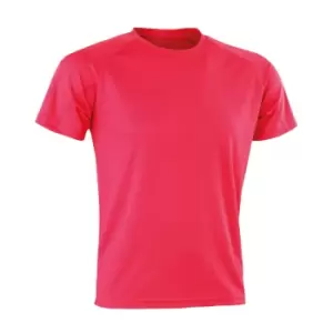 Spiro Mens Aircool T-Shirt (L) (Super Pink)