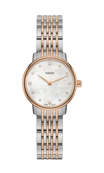 Rado Coupole Classic Diamonds Womens watch - Water-resistant 5 bar (50 m), Stainless steel, light