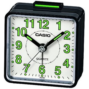 Casio Square Beep Alarm Clock - Black/Green