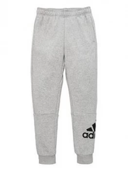 Adidas Childrens Badge Of Sport Pants - Grey