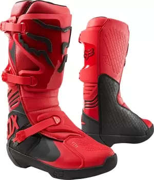 FOX Comp Motocross Boots, red, Size 49, red, Size 49