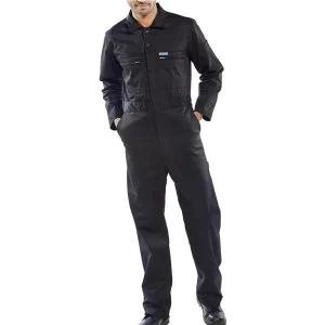 Super Click Workwear Heavy Weight Boilersuit Black 36 Ref PCBSHWBL36