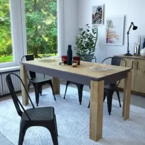 Manhattan Dining Table For 4 People Kitchen Living Room - Light Oak - Decorotika