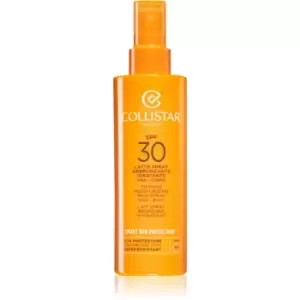 Collistar Smart Sun Protection Tanning Moisturizing Milk Spray SPF 30 Protective Sunscreen in Spray SPF 30 200ml