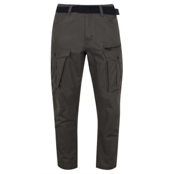 No Fear Belted Cargo Trousers Mens - Khaki