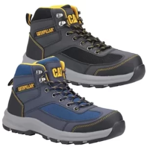 CAT Elmore Mid S1P Steel Toe Work Safety Hiker Boot Blue Size 11