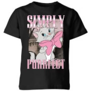 Disney Aristocats Simply Purrfect Kids T-Shirt - Black - 3-4 Years
