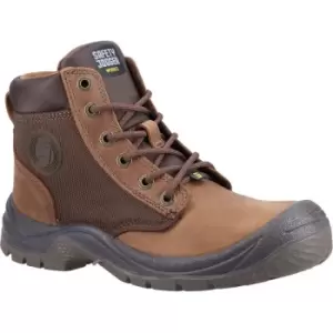 Mens Dakar Leather Safety Boots (6 uk) (Brown/Taupe) - Safety Jogger