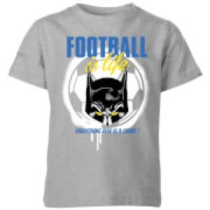 DC Batman Football Is Life Kids T-Shirt - Grey - 7-8 Years