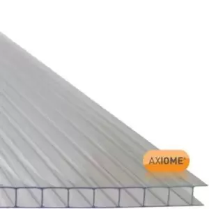 Axiome Clear Polycarbonate Multiwall Roofing Sheet (L)3M (W)1050mm (T)6mm