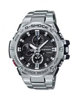Casio G-Shock G-Steel Radio Controlled Solar Stainless Steel Chronograph Dial Stainless Steel Bracelet Mens Watch, One Colour, Men