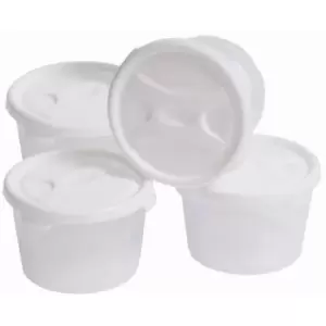 Handy Pots Food Storage Set White Pack 4 - 12379 - Wham