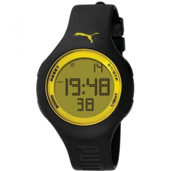 Mens Puma PU91080 - Black yellow Alarm Chronograph Watch