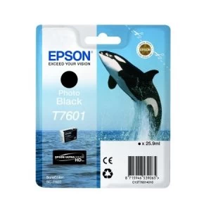 Epson Killer Whale T7601 Photo Black Ink Cartridge