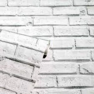 Arthouse Wipe Clean Wallpaper White Brick Paper