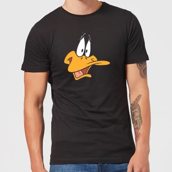Looney Tunes Daffy Duck Face Mens T-Shirt - Black - 5XL