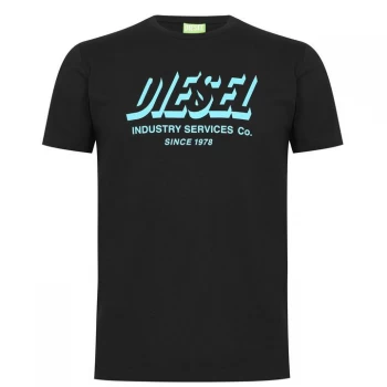Diesel Industry Service T Shirt - Black 9XX