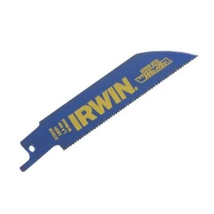 IRWIN 418R 100mm Sabre Saw Blade Metal Cutting Pack of 5