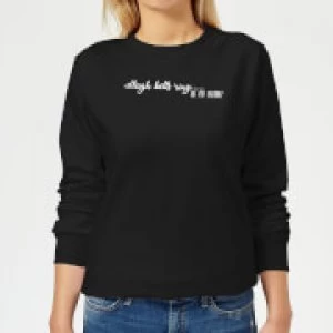 Candlelight Sleigh Bells Ring Are You Listening? Womens Sweatshirt - Black - 5XL