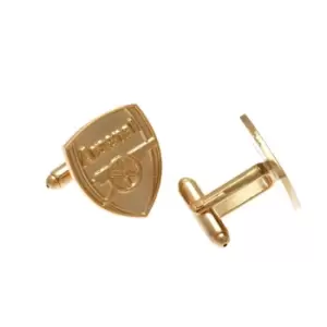 Arsenal FC Gold Plated Cufflinks (One Size) (Gold)