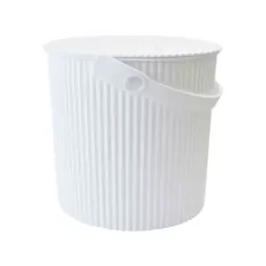 Hachiman Omnioutil Storage Bucket & Lid Medium - White