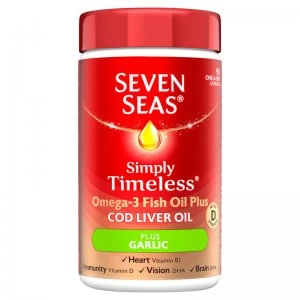 Seven Seas Cod Liver Oil Plus Garlic 90 Tablets