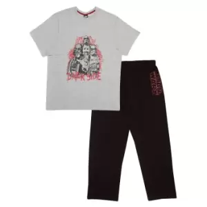 Star Wars Mens Dark Side Darth Vader Pyjama Set (S) (Black/Heather Grey)