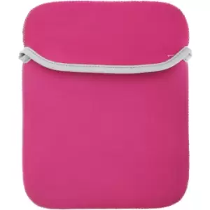 Reversible IPad / Tablet Sleeve / Bag (One Size) (Fuchsia/ Graphite Grey) - Bagbase