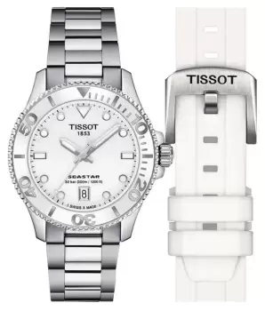 Tissot T1202101101100 Seastar 1000 36mm White Dial Watch