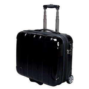 Juscha JSA Business Trolley ABS Polycarbonate with Removable Laptop Case Black
