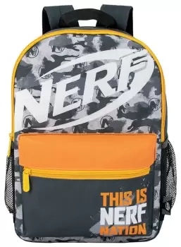 Hasbro Nerf Nation 19L Backpack - Black and Grey