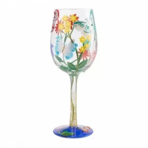 Bejeweled Butterfly Wine Glass
