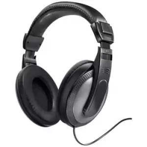 Hama Shell PC Over-ear headphones Corded (1075100) Stereo Dark grey, Black