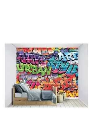 Walltastic Graffiti Wall Mural, Multi